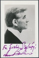 Leonard Bernstein (1918-1990) Karmester Dedikációja Å‘t Magát ábrázoló... - Otros & Sin Clasificación