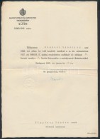 1942 Imrédy Kálmán MÁV Igazgató Hivatalos Levele Saját KezÅ±... - Autres & Non Classés