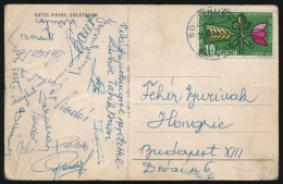 1954 Solothurm A Magyar Aranycsapat Tagjai által Hazaküldött Képeslap A Svájci... - Sin Clasificación