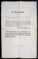 1848. December 19. 3. Armee-Bulletin  Windischgraetz Tábornok Német NyelvÅ± Hirdetménye.... - Sin Clasificación