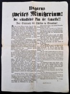 1848 Aláírás Nélküli, Eddig Ismeretlen Plakát A Szabadságharc... - Sin Clasificación