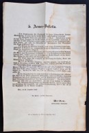1848. December 26. 5. Armee-Bulletin Báró Ludwig Von Welden Császári és... - Sin Clasificación