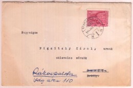 1944 Szálasi Károly (?-?) Alezredes, Szálasi Fernc Testvére Gratuláló... - Sin Clasificación