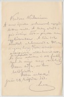 1886 Arany László (1844-1898) Saját KezÅ± Levele (jún. 30.) Sógorának,... - Sin Clasificación