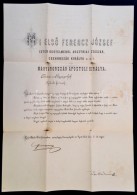 1878 OrszággyÅ±lési Meghívó. Ferenc József Király és Tisza... - Sin Clasificación
