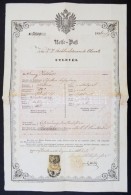 1856 Útlevél Szottinai Lakos Részére. / Passport - Sin Clasificación