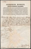1849 Kunszt József (1790-1866) Esztergomi Káptalani Helynök, KésÅ‘bbi Kalocsai... - Sin Clasificación