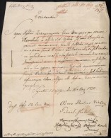 1833 Sátoraljaújhely, Latin NyelvÅ± Nyugta Az újonnan Létesített... - Non Classés