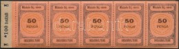 ** 1945 Miskolc ínségbélyeg 50P 100 Db-os Teljes Füzet (250.000) / Miskolc Famine Stamp... - Sin Clasificación