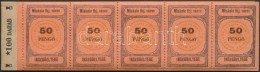 ** 1945 Miskolc ínségbélyeg 50P 100 Db-os Teljes Füzet (250.000) / Miskolc Famine Stamp... - Zonder Classificatie