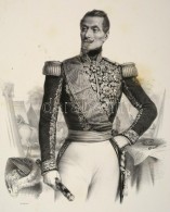 1854 Armand Jacques Achille Leroy De Saint-Arnaud, (1798-1854) Francia Marsall NagyméretÅ± KÅ‘nyomatos... - Estampas & Grabados