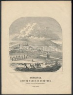 Cca 1853 Nyitra Város és Környéke. Fametszet. Nyulassy Lajos Rajza Után Metszette... - Estampes & Gravures