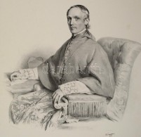 1853 Michele Viale Prela (1799-1860) Olasz-francia Bíboros NagygyméretÅ± KÅ‘nyomatos Portréja.... - Estampas & Grabados