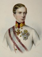 1848 Az Ifjú Ferenc József Császár Színes,  KÅ‘nyomatos Portréja Dauthage... - Estampes & Gravures