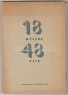 18 MÅ±vész 48 Rajz. Budapest, 1942, Unitas. Kiadói Papírmappa. A Fedelet Sugár... - Other & Unclassified