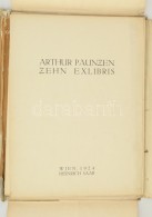 Arthur Paunzen (1890-1940): Zehn Ex Libris. Heinrich Saar Wien 1924. 9 Db Aláír Rézkarc,... - Andere & Zonder Classificatie