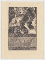 Bruno Héroux (1868-1944): Ex Libris Richard Gloeck. Rézkarc, Papír, Jelzett A Karcon,... - Autres & Non Classés