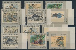 ** Vietnam 1969-1988 5 Db (4 Klf) Sor + 2 Vágott Változat + 1 Vágott Blokk / 7 Perforate And... - Otros & Sin Clasificación