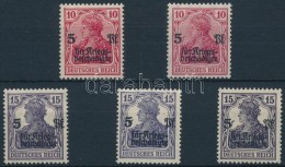 ** 1919 Mi 105 A, C, 106 A, + 106b, 106c (Mi EUR 122,-) Signed Infla Berlin, Oechsner - Otros & Sin Clasificación