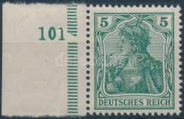 ** 1902 Mi 70a ívszéli/margin Piece (Mi EUR 1000,-) Certificate: Oechsner - Autres & Non Classés