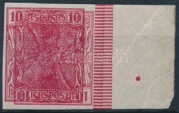 ** 1900 Forgalmi ívszéli Vágott Bélyeg KettÅ‘snyomással / Mi 56aUDK Imperforate... - Autres & Non Classés