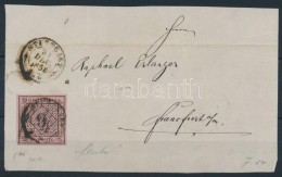 1856 Mi 4 Levél ElÅ‘lapon / On Cover Front 'STUTTGART' - Andere & Zonder Classificatie