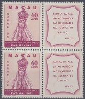 ** 1951 A Szent év Vége Szelvényes Négyestömb Mi 386 Zf - Otros & Sin Clasificación