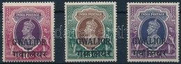 ** Gwalior 1938 VI. György Sor 3 Záróértéke Mi 99-101 - Other & Unclassified