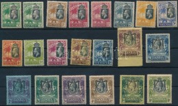 ** * 1922 Forgalmi Sor Színváltozatokkal Mi 93-111 With Colour Varieties (Mi 108-111 Falcos / Hinged) - Autres & Non Classés