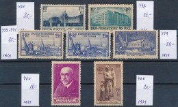 ** 1938-1939 7 Klf Bélyeg / 7 Different Stamps (Mi EUR 158,-) - Otros & Sin Clasificación