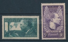 ** 1937 Jean Mermoz Halálának ElsÅ‘ évfordulója Sor Mi 343a, 344b - Andere & Zonder Classificatie