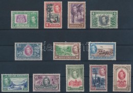 ** * Brit Honduras 1938/1947 Forgalmi Sor Mi 112-123 (112 és 114 Falcos, A Többi érték... - Autres & Non Classés