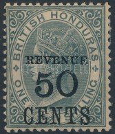 * Brit Honduras 1899 Forgalmi Bélyeg Felülnyomással Mi 43 II - Otros & Sin Clasificación