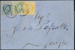 ~1870 2sld + 3sld + 10sld Három SzínÅ± Bérmentesítés Levélen / 3 Colour... - Other & Unclassified