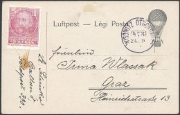 1915 Légi LevelezÅ‘lap / Airmail Postcard 'WISOWITZ' - Graz - Otros & Sin Clasificación