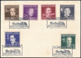 1936 Feltalálók Mi 632-637 FDC - Andere & Zonder Classificatie