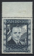 ** 1936 Dollfuß Mi 588 Postatiszta ívszéli Példány / Margin Piece Mint Never... - Autres & Non Classés