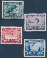 * 1933 Ifjúságért: Sí Verseny Sor Mi 551-554 - Andere & Zonder Classificatie