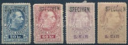 (*) * 1878 Távírda 4 érték Minta / SPECIMEN - Autres & Non Classés