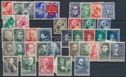 * Hollandia 1927-1940 9 Klf Falcos Sor (Mi EUR ~555,-) / 9 Different Hinged Sets - Otros & Sin Clasificación