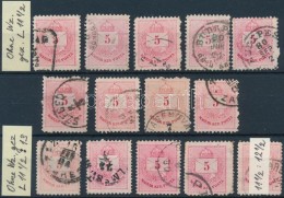 O 1875-1880 94 Db 5kr II-es Típus / 94 X 5kr Stamps Plate II. - Autres & Non Classés