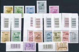 ** 1999-2002 15 Klf Antik Bútorok Bélyeg Selymes FényÅ± Gumizással / 15 Stamps With... - Otros & Sin Clasificación