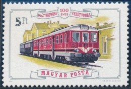 ** 1976 100 éves A GyÅ‘r-soproni Vasút 5Ft A GYÅR Feliratot Fehér Csík Vágja... - Otros & Sin Clasificación