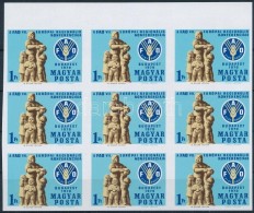 ** 1970 FAO Vágott 9-es Tömb FelsÅ‘ ívszéllel (9.000) / Mi 2615 Imperforate Margin Block... - Otros & Sin Clasificación