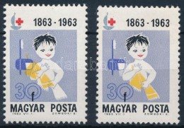 ** 1963 Vöröskereszt 30f, Eltolódott Sárga Színnyomat / Mi 1944, Shifted Yellow... - Autres & Non Classés