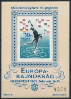 ** 1963 MÅ±korcsolyázó és Jégtánc EB Vágott Blokk (16.000) / Mi Bl 37... - Otros & Sin Clasificación