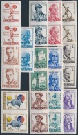 ** 1962 Évfordulók-események I. Vágott Sor Párokban (24.000) / Imperforate Set... - Otros & Sin Clasificación