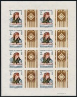 ** 1960 Bélyegnap (33.) Vágott Teljes ív (50.000) / Mi 1710 Imperforate Complete Sheet - Otros & Sin Clasificación