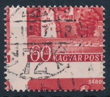 O 1960 Várak Színes Papíron 60f Látványos Elfogazás  / Mi 1706 With... - Other & Unclassified