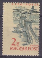 ** 1958 RepülÅ‘ 2Ft ErÅ‘s Elfogazással / Mi 1566 With Shifted Perforation - Other & Unclassified